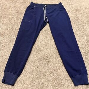 Figs Zamora Navy Blue Jogger Scrubs